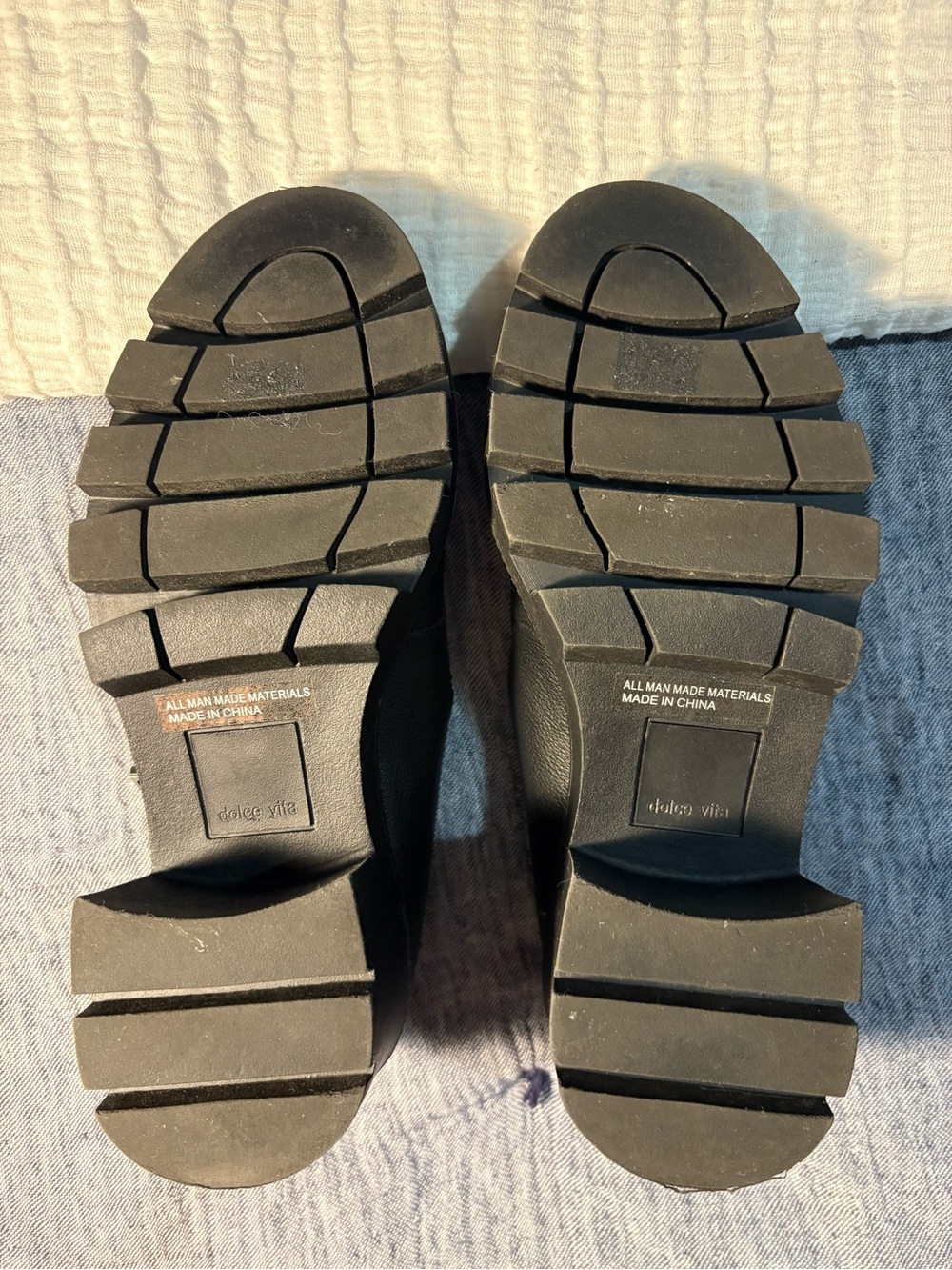 Dolce Vita Black Chunky Mary Jane Platform Heels Size 6 - Picture 6 of 6